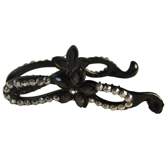 Ladies fashion stone flower hair clip - MonayyLuxx