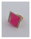 Square neon adjustable ring - MonayyLuxx