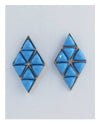 Geometric diamond shape earrings - MonayyLuxx