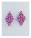 Geometric diamond shape earrings - MonayyLuxx