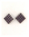 Diamond shape rhinestone earrings - MonayyLuxx