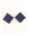 Diamond shape rhinestone earrings - MonayyLuxx
