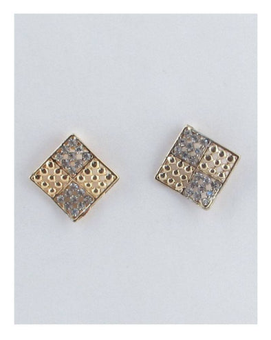 Four square diamond shape earrings - MonayyLuxx