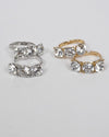 Set of Two Small Crystal Studded Ring - MonayyLuxx