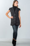 Ladies fashion cap sleeve jacket - MonayyLuxx
