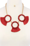 Fashion chunky stylish necklace and earring set - MonayyLuxx