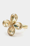 A flower colored stone adjustable ring - MonayyLuxx