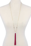 Tassel Pendant Necklace - MonayyLuxx