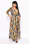 Elegant Maxi Dress With A Waist Tie