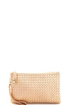 Fashion Cute Trendy Woven Clutch Crossbody Bag With Two Straps