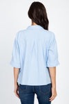 High Low Button Front Shirt