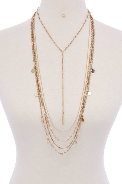Metal Multi Chain Necklace