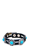 Turquoise Stone Concho Bracelet