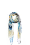 Chic Soft Multi Color Feather Print Scarf