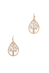 Oak Tear Drop Shape Earring