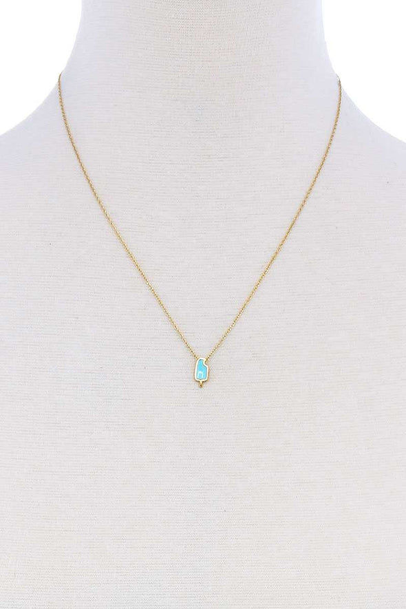 Cute Fashion Accent Brass Necklace