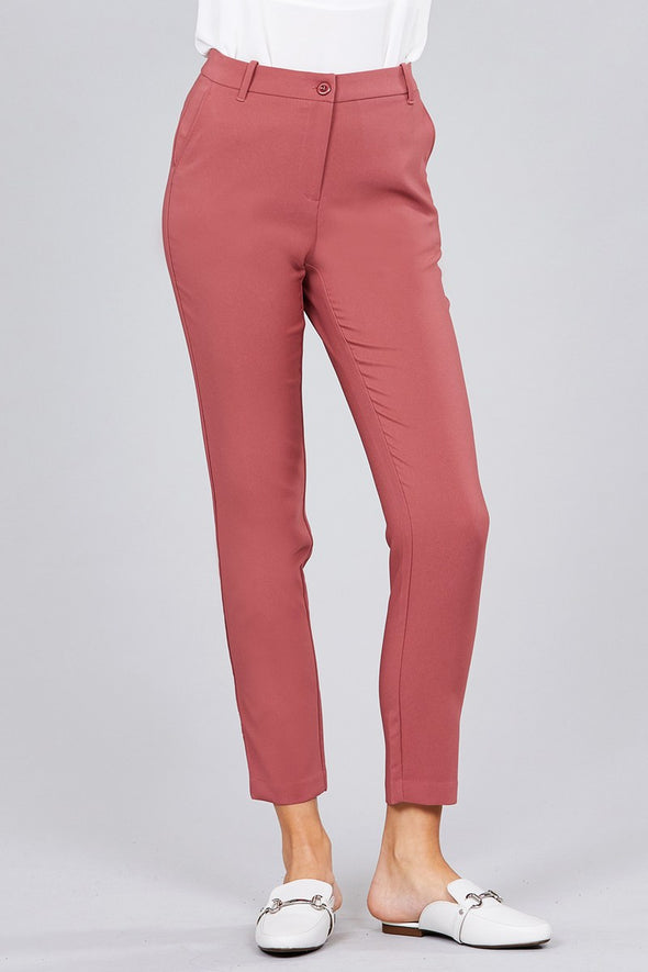 Seam Side Pocket Classic Long Pants