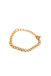Stylish Rhinestone Accent Thick Chain Bracelet