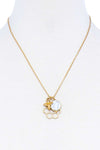 Fashion Bee Hive Pendant Necklace
