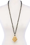 Designer Multi Bead Pendant Necklace