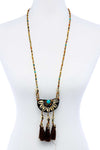 Fashion Sea Shell And Beaded Long India Necklace