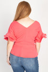 Tiered Ruffle Sleeve Top