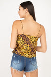 Leopard Print Cami Cropped Top