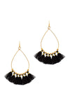 Fashion 7 Mini Tassel Tear Drop Wire Earring