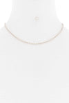 Basic Simple Metal Chain Single Necklace