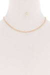 Basic Simple Metal Chain Single Necklace