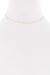 Metal Round Chain Short Necklace