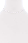 Metal Round Chain Short Necklace