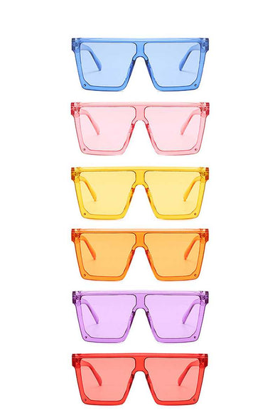 Modern Retro Summer Cool Vibes Colored Sunglasses