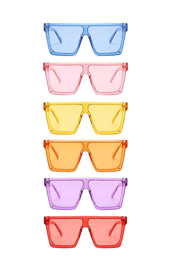 Modern Retro Summer Cool Vibes Colored Sunglasses