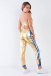 Metallic Gold Toxic Girl Strapless Track Set