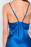 Satin Elegant Double Slit Sleeveless Maxi Dress