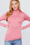 Turtle Neck Rayon Jersey Top