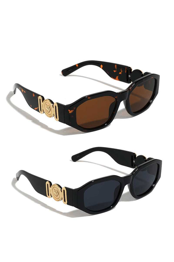 Stylish Plastic Tiger Coin Sunglasses