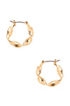 Metal Twist Hoop Earring