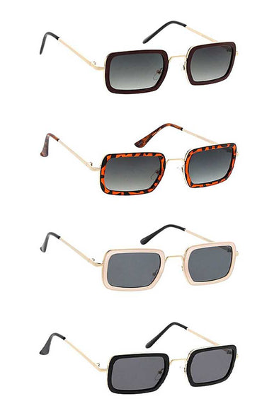 Modern Unisex Combo Small Retro Frame Sunglasses