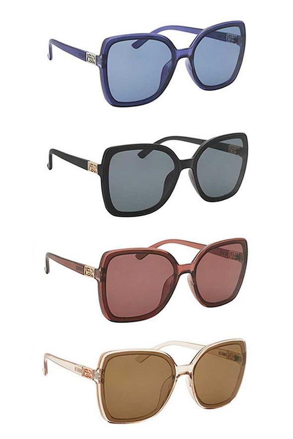 Chic Side Metal Accent Sunglasses