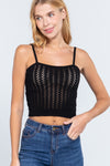 Pointelle Sweater Cami Top