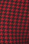 Hounds Tooth Print, High Rise, Fitted Leggings, With An Elastic Waistband