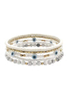 Multi Layer Metal Bead Eye Bracelet