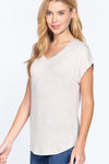 Dolman Slv V-neck Rayon Jersey Top