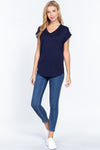 Dolman Slv V-neck Rayon Jersey Top