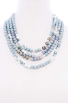 Chunky 4 Layered Bead Multi Necklace
