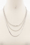 Flat Snake Chain Layered Necklace