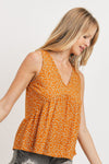 Sleeveless Floral Top