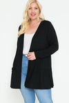 Solid Long Sleeve Cardigan